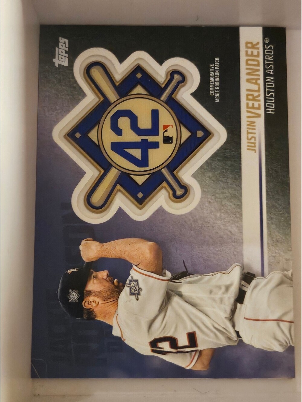 JUSTIN VERLANDER 2018 Topps Update Baseball JACKIE ROBINSON PATCH #JRP-JV ASTROS